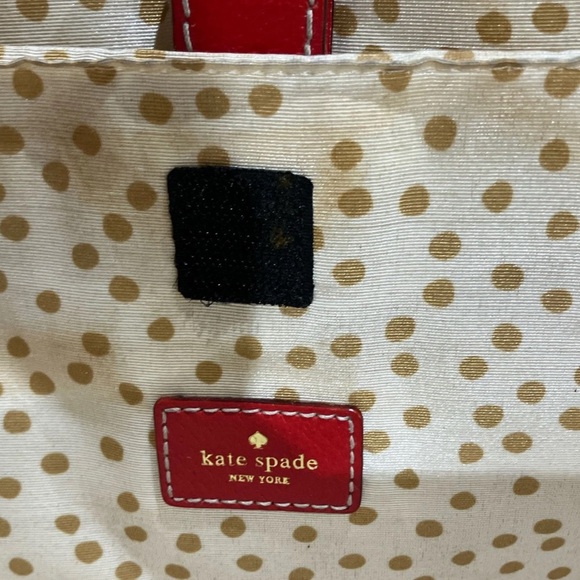 Kate Spade Cherry Red leather Padded Laptop Bag Tote - Picture 9 of 9